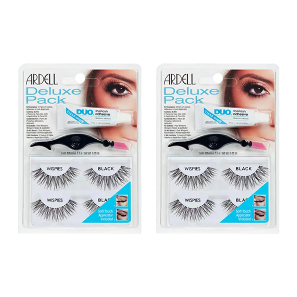 Ardell Wispies Deluxe False Lashes Kit - 4 Pairs with Essentials