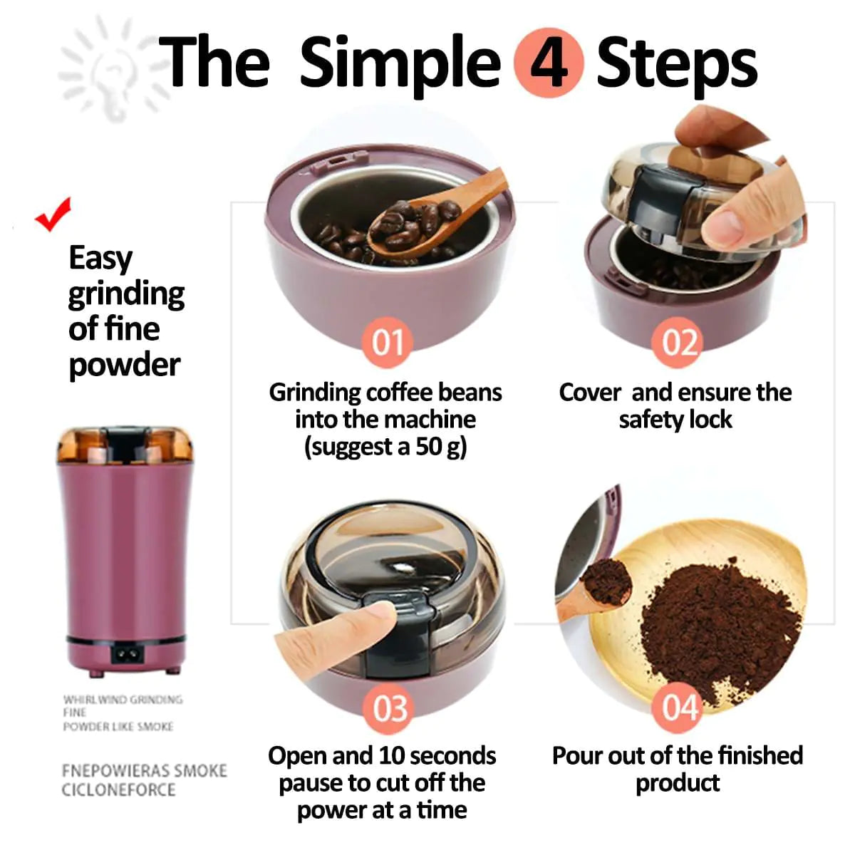 PowerBean Electric Grinder