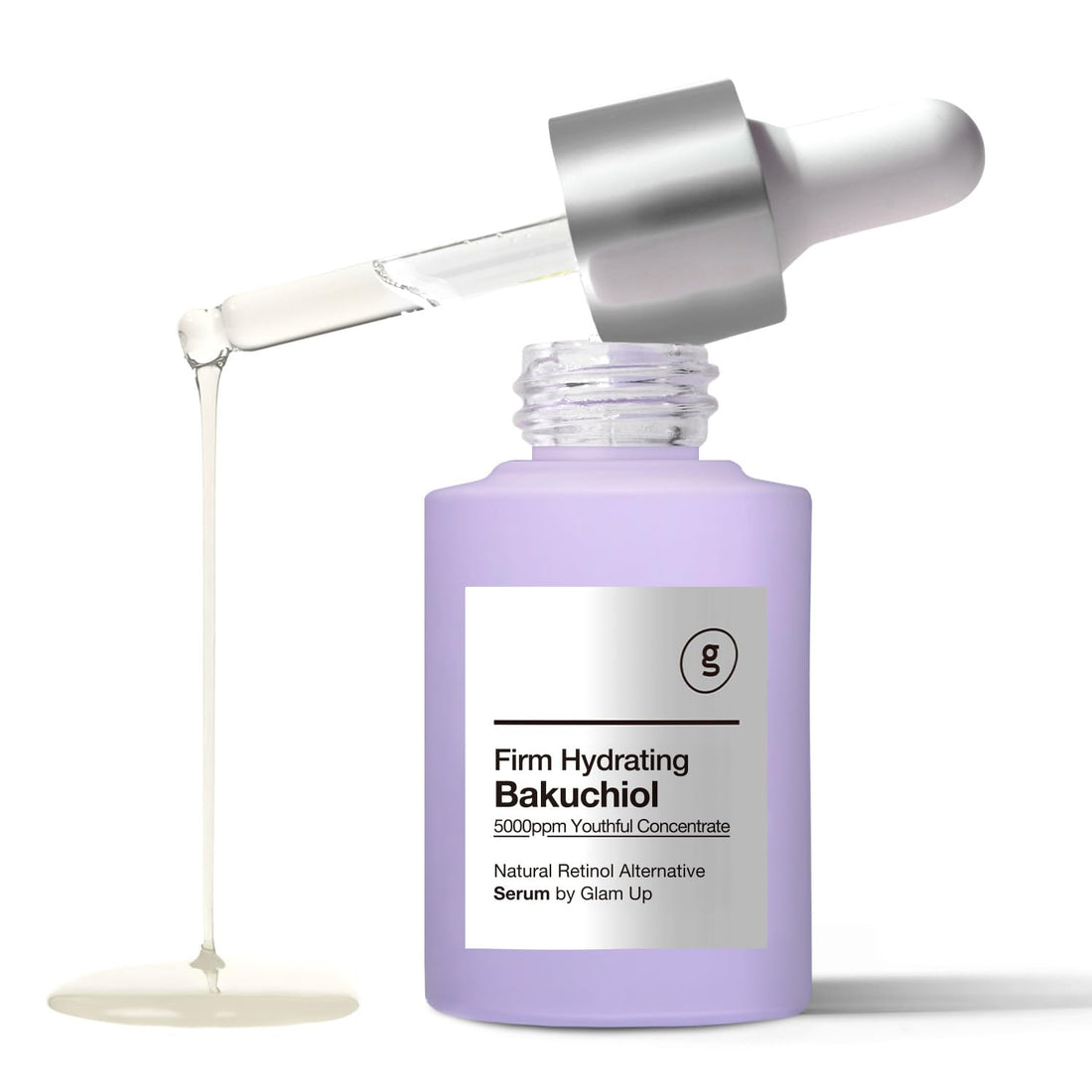 Glam Up Bakuchiol Rejuvenate Serum - Anti-Aging & Hydration Boost, 1.01 Fl Oz