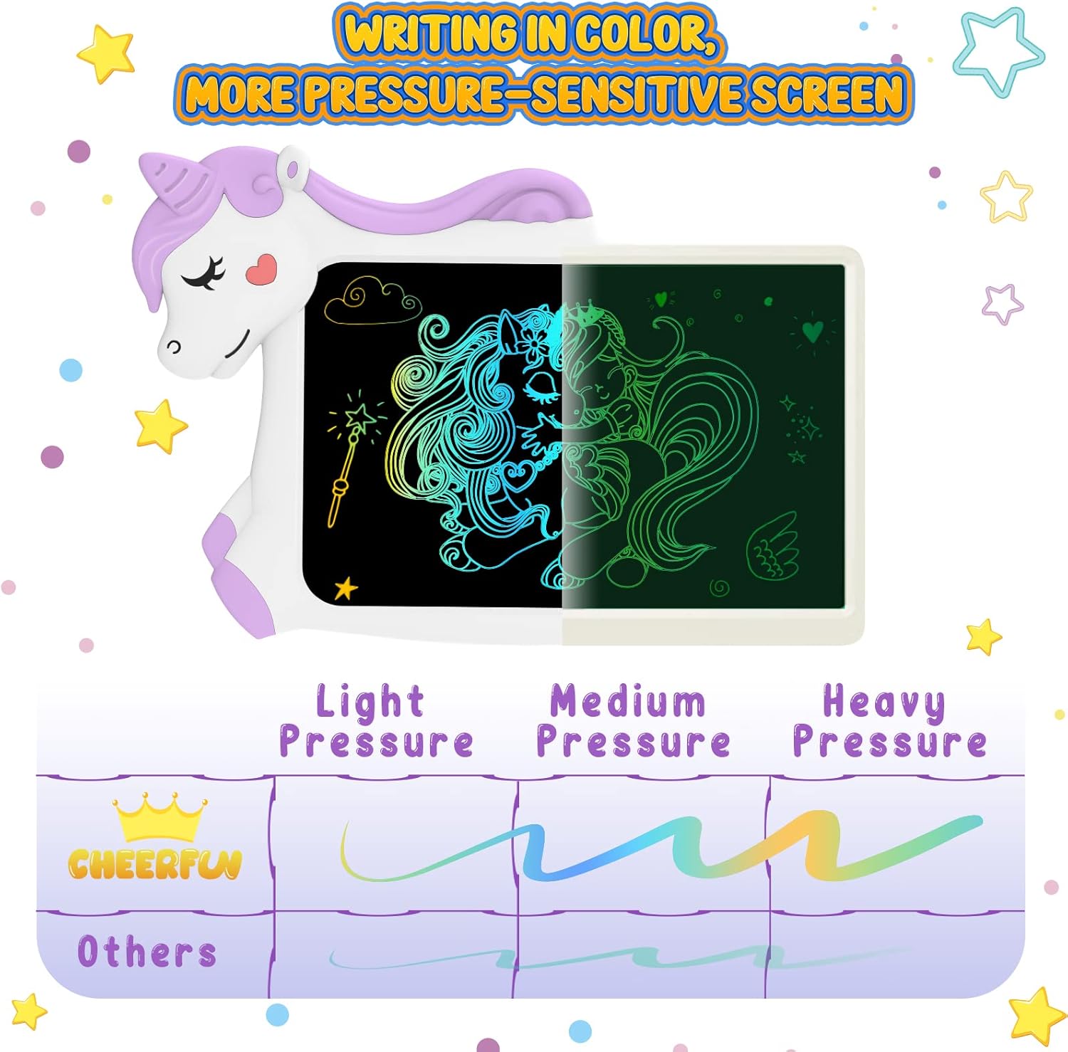Unicorn Magic LCD Doodle Board for Kids