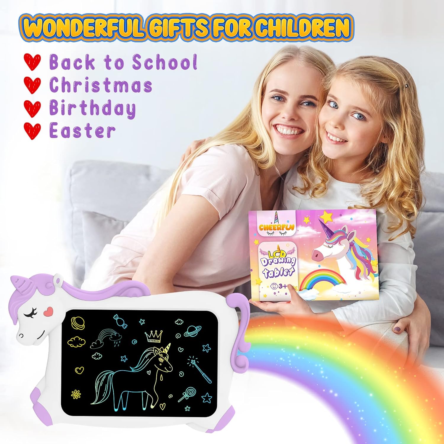 Unicorn Magic LCD Doodle Board for Kids