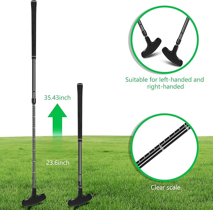 Dual-Sided Golf Putter Set with Adjustable Length