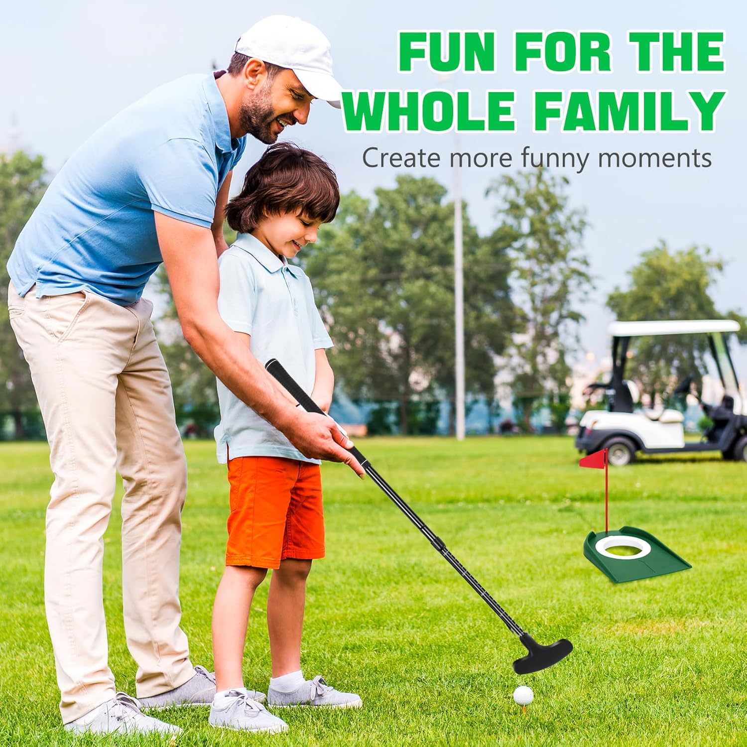 Dual-Sided Golf Putter Set with Adjustable Length