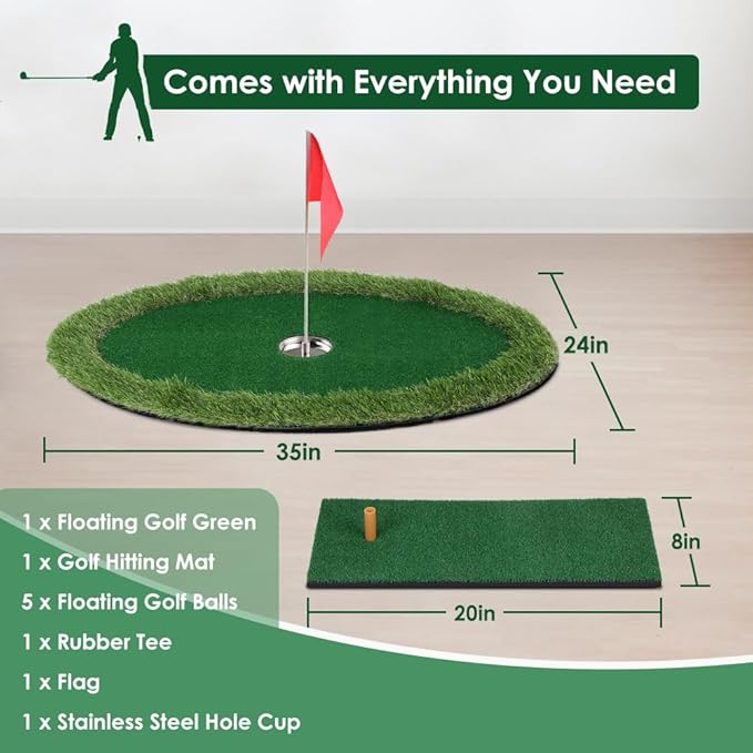 AquaRange Floating Golf Green Mat