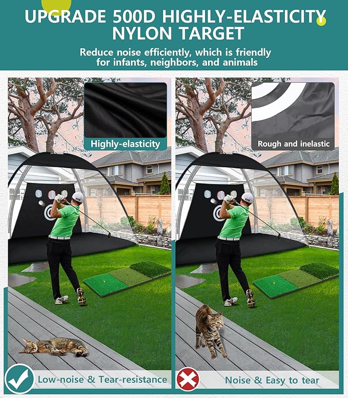 10x7ft Complete Golf Training Net Set