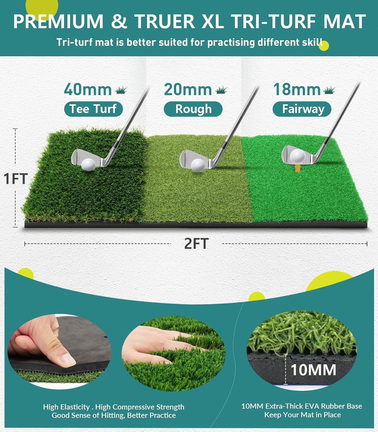 10x7ft Complete Golf Training Net Set