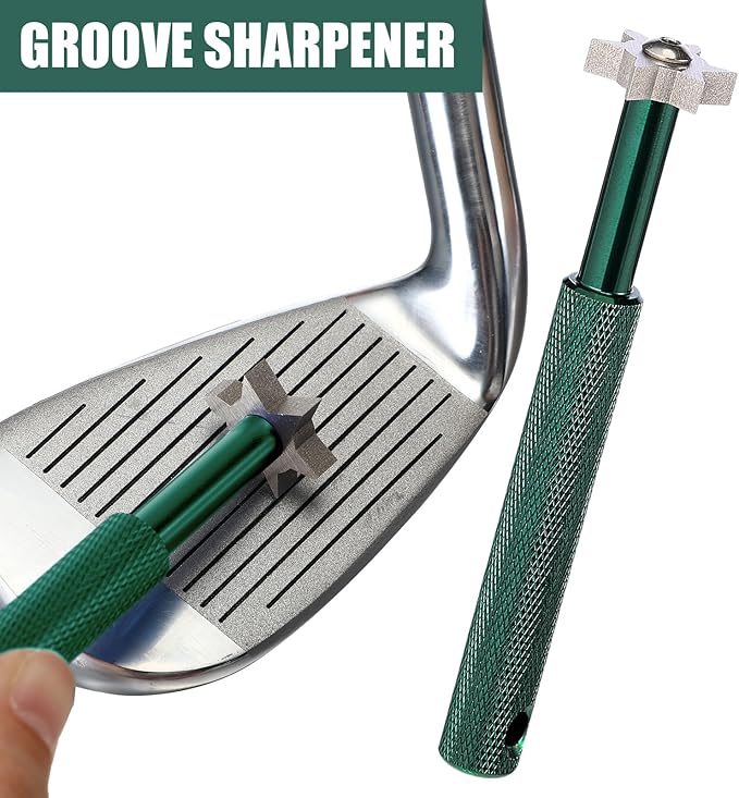 Green Golf Enthusiast 5-Piece Cleaning Set