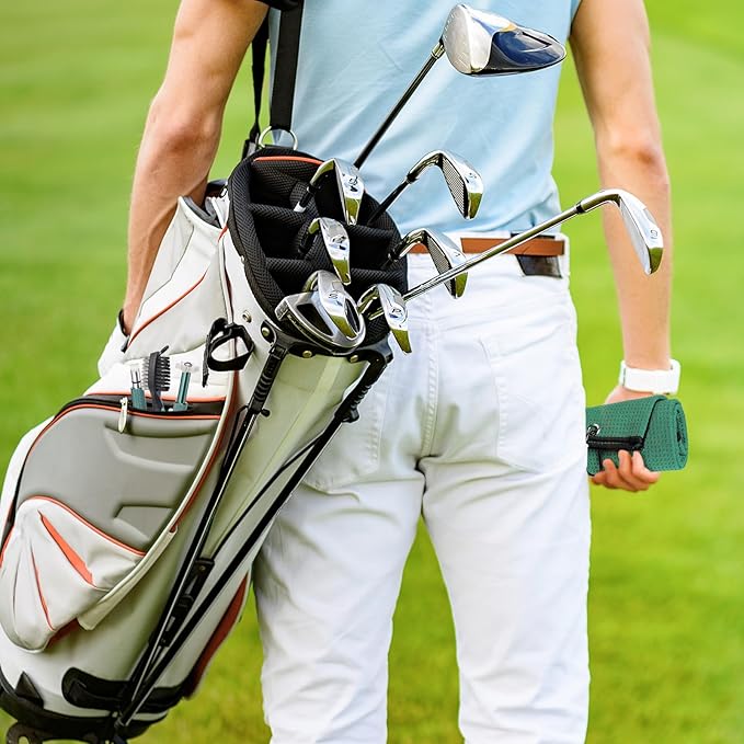 Green Golf Enthusiast 5-Piece Cleaning Set