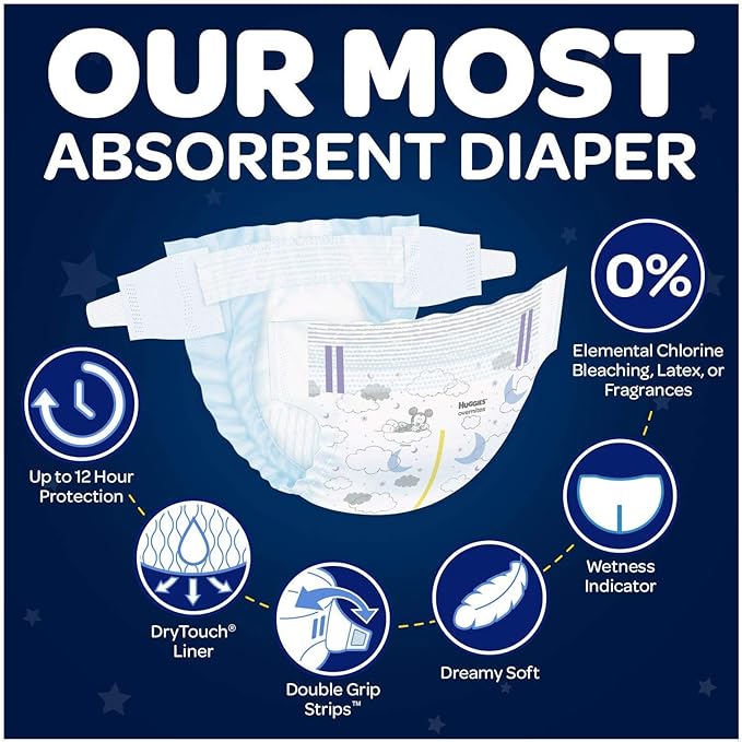 HUGGIES OverNites Big Pack Size 6 - 48 Count