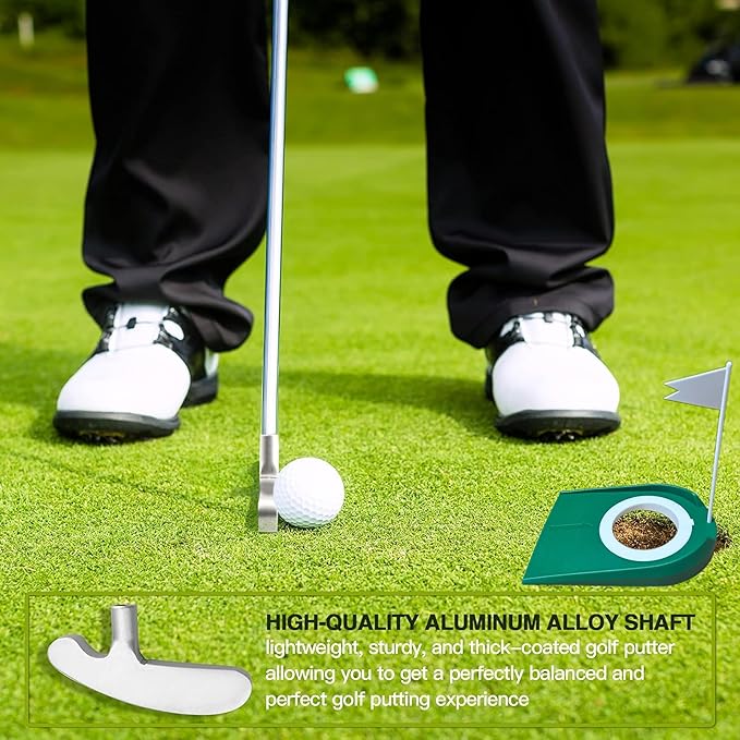 Asyxstar Dual-Sided Golf Putter - Universal Youth & Adult Mini Golf Set
