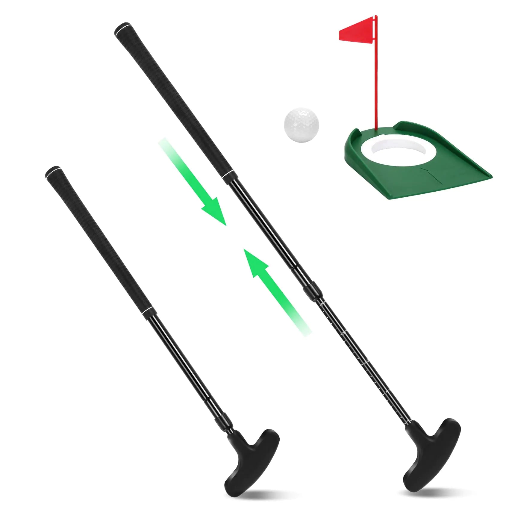 Dual-Sided Golf Putter Set with Adjustable Length