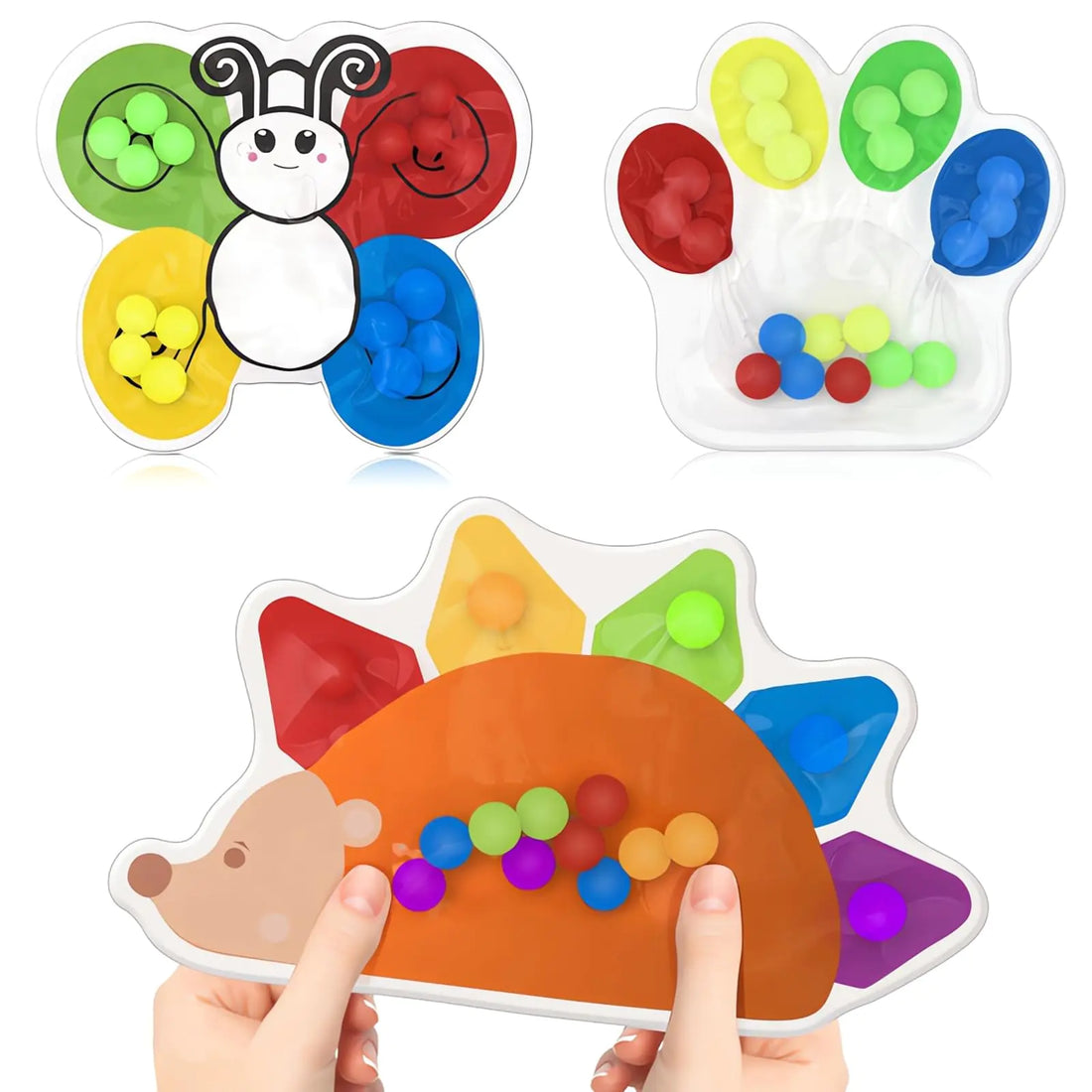 Autism Calm Squishy Toy 3-Pack - Color & Sort Sensory Relief
