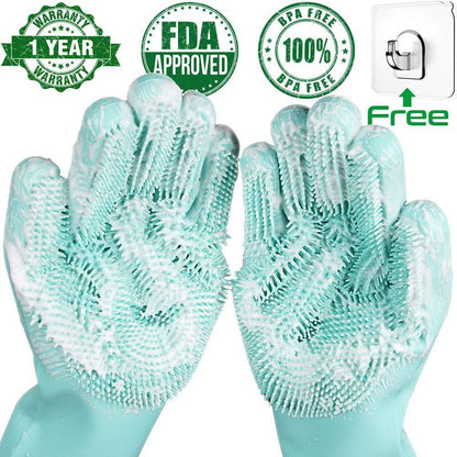 Multifunction Magic Silicone Dish Washing Gloves