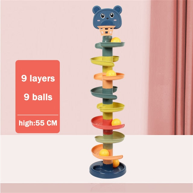 Baby Toy Rolling Ball Pile Tower