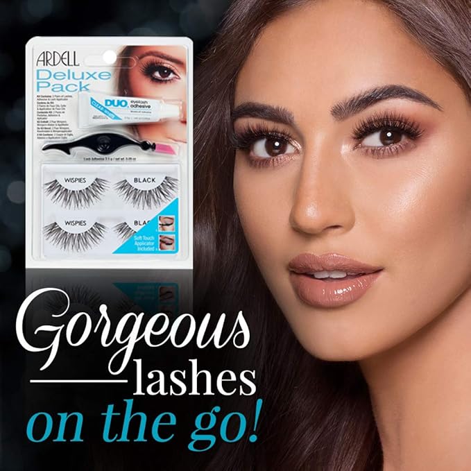 Ardell Wispies Deluxe False Lashes Kit - 4 Pairs with Essentials