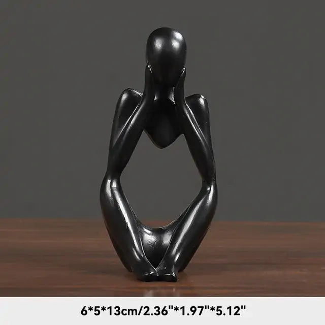 The Thinker Abstract Figurine