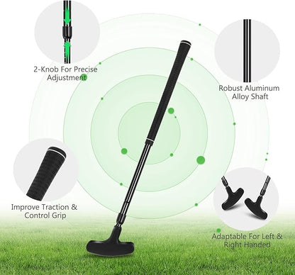 Dual-Sided Golf Putter Set with Adjustable Length
