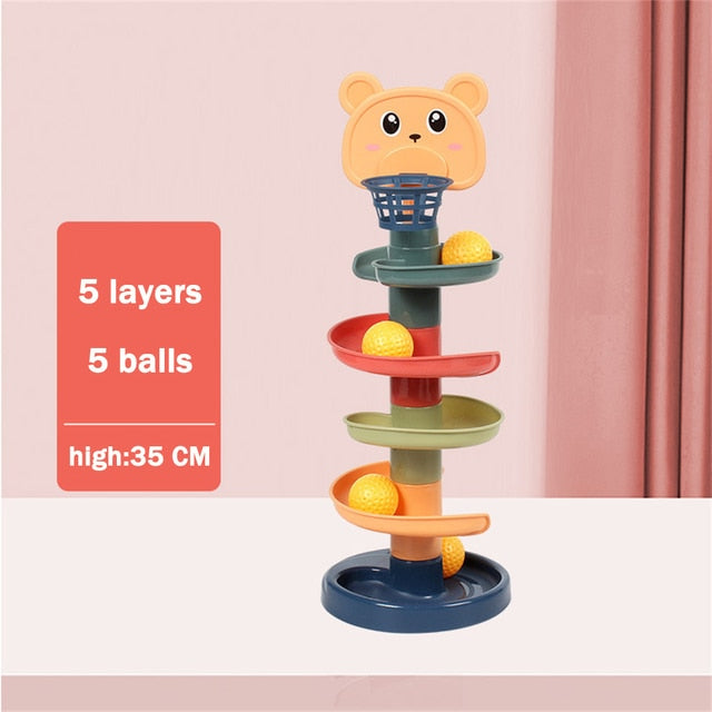 Baby Toy Rolling Ball Pile Tower