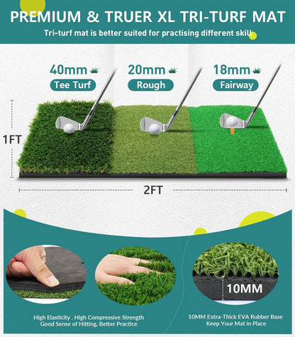 10x7ft Complete Golf Training Net Set