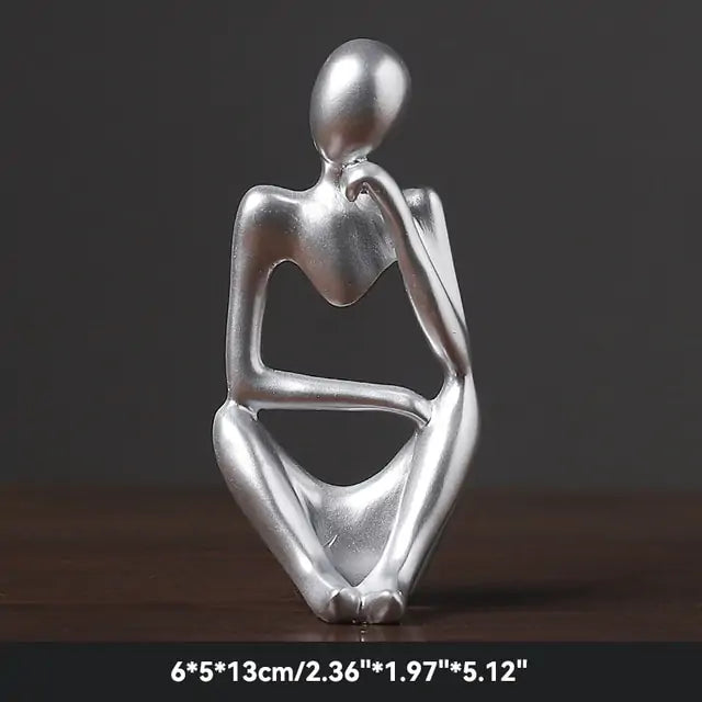 The Thinker Abstract Figurine