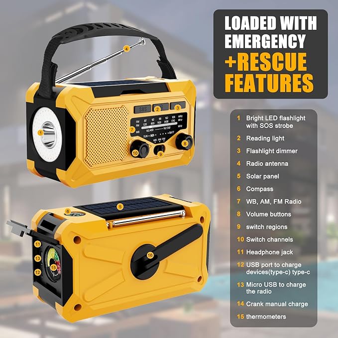 SolarTrek 10K Multifunction Weather Radio