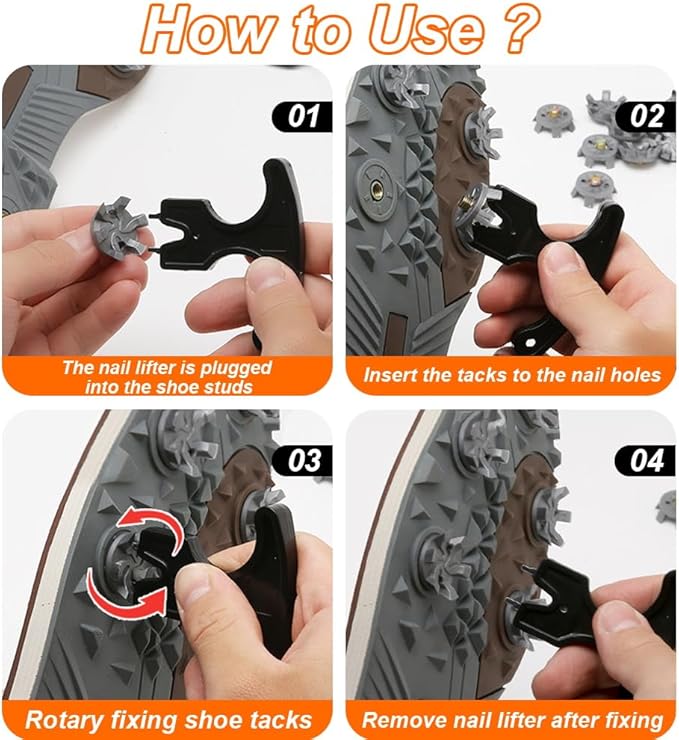 51-Piece Golf Spike Replacement Kit with Spanner