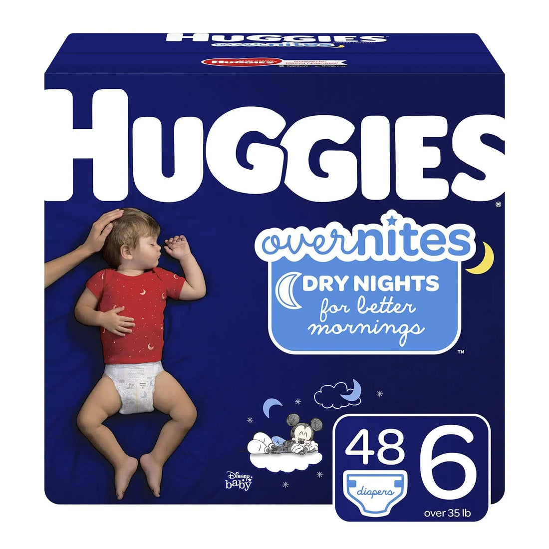 HUGGIES OverNites Big Pack Size 6 - 48 Count